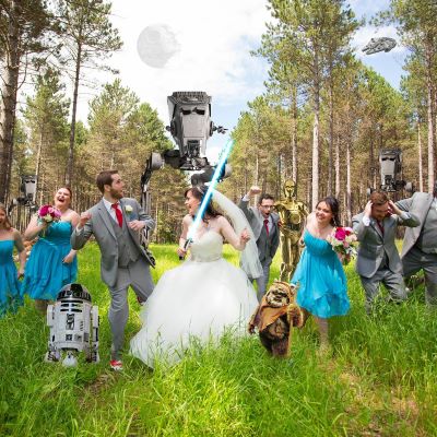 Our wedding was Star Wars/Disney themed